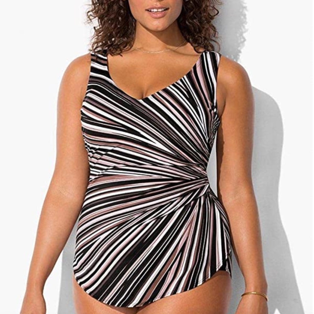 Swimsuits for All Women's Plus Size Sarong…